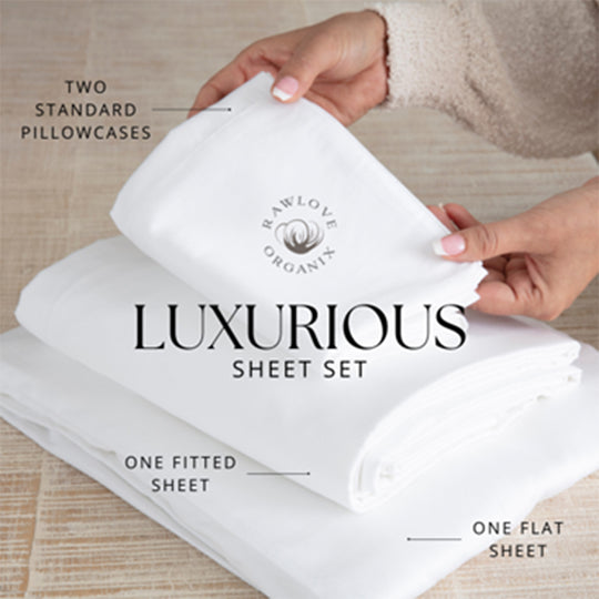 Pure Organic Cotton Sheets - Full